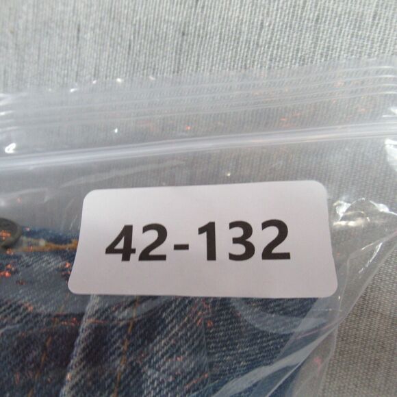 Vintage Looney Tunes Jean Jacket Mens Small Blue Denim Thats All Folks Retro 90s - Picture 10 of 10